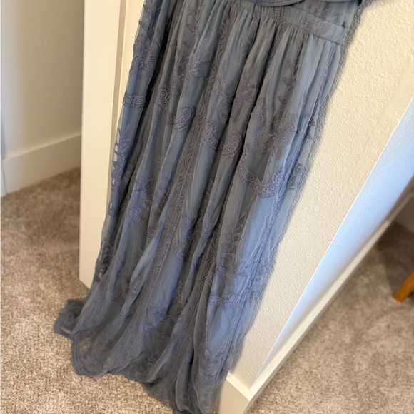 Pinkblush Lace Maxi Dress in Blue / Bump friendly! - Picture 11 of 11